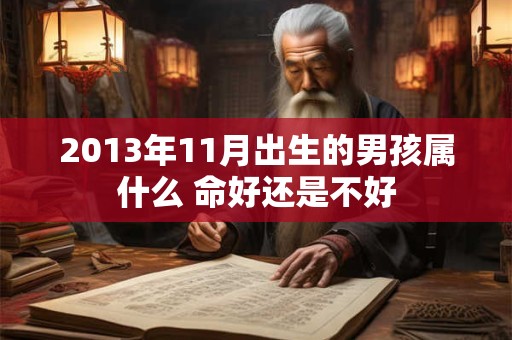 2013年11月出生的男孩属什么 命好还是不好