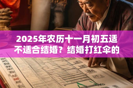 2025年农历十一月初五适不适合结婚？结婚打红伞的由来