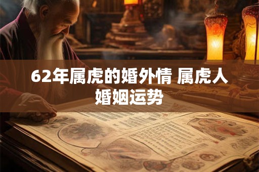 62年属虎的婚外情 属虎人婚姻运势