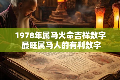 1978年属马火命吉祥数字 最旺属马人的有利数字