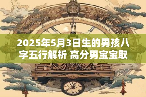 2025年5月3日生的男孩八字五行解析 高分男宝宝取名字