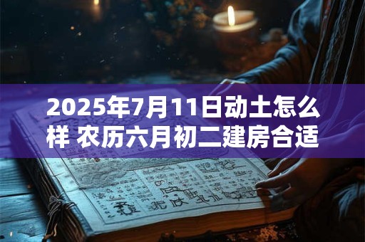 2025年7月11日动土怎么样 农历六月初二建房合适吗