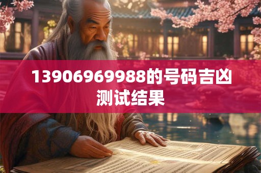 13906969988的号码吉凶测试结果