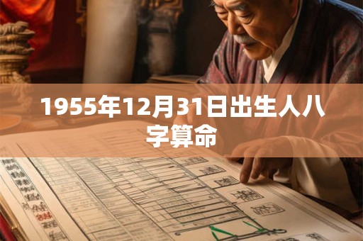 1955年12月31日出生人八字算命