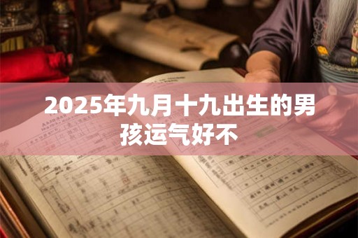 2025年九月十九出生的男孩运气好不 2025年九月十九出生的男孩运气好不
