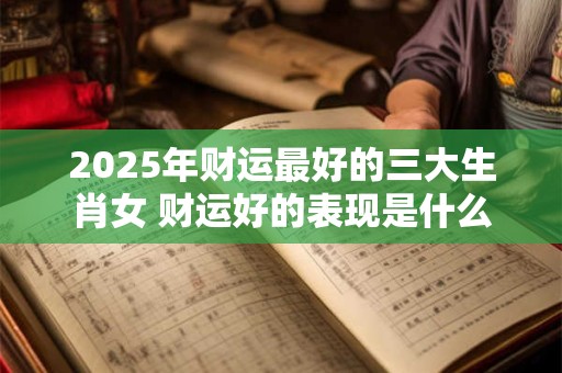 2025年财运最好的三大生肖女 财运好的表现是什么 2025年财运最好的三大生肖女 财运好的表现是什么