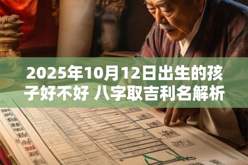 2025年10月12日出生的孩子好不好 八字取吉利名解析