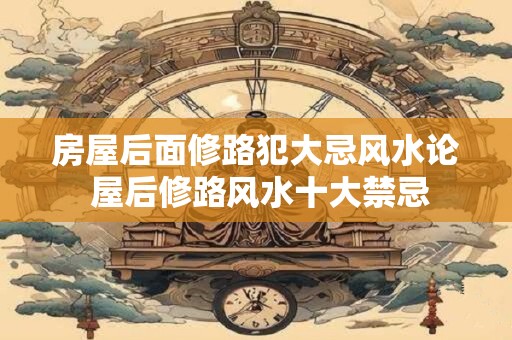 房屋后面修路犯大忌风水论 屋后修路风水十大禁忌