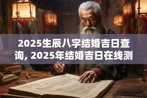 2025生辰八字结婚吉日查询, 2025年结婚吉日在线测算免费