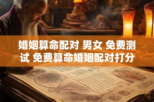 婚姻算命配对 男女 免费测试 免费算命婚姻配对打分