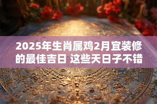 2025年生肖属鸡2月宜装修的最佳吉日 这些天日子不错