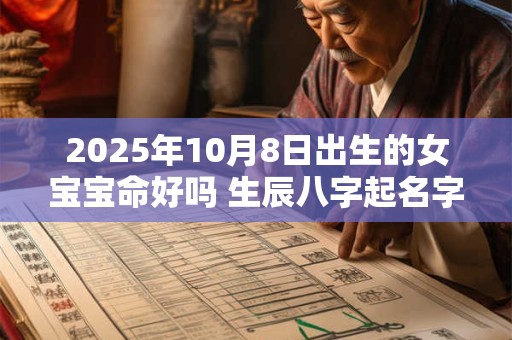 2025年10月8日出生的女宝宝命好吗 生辰八字起名字