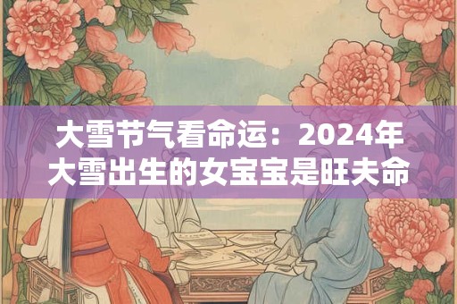 大雪节气看命运：2024年大雪出生的女宝宝是旺夫命吗