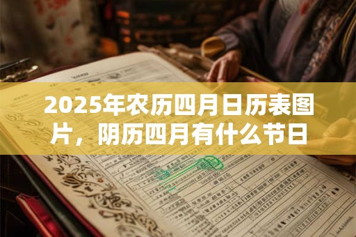 2025年农历四月日历表图片，阴历四月有什么节日