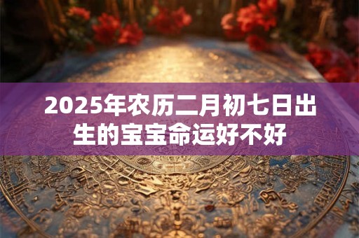 2025年农历二月初七日出生的宝宝命运好不好