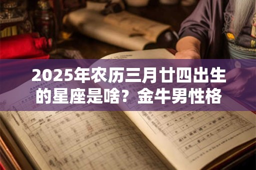 2026年农历三月廿四出生的星座是啥？金牛男性格