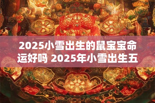 2025小雪出生的鼠宝宝命运好吗 2025年小雪出生五行缺什么