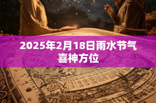 2025年2月18日雨水节气喜神方位 2025年2月18日雨水节气喜神方位
