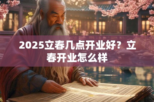 2025立春几点开业好？立春开业怎么样