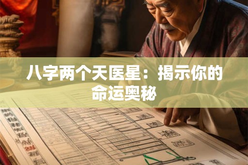 八字两个天医星：揭示你的命运奥秘