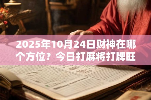 2025年10月24日财神在哪个方位？今日打麻将打牌旺运方位