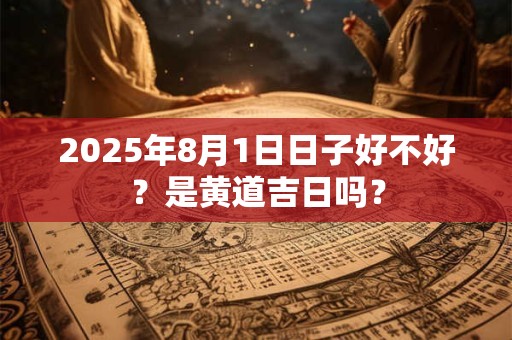 2025年8月1日日子好不好？是黄道吉日吗？