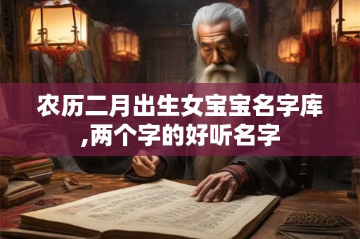 农历二月出生女宝宝名字库,两个字的好听名字