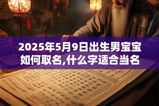 2025年5月9日出生男宝宝如何取名,什么字适合当名字