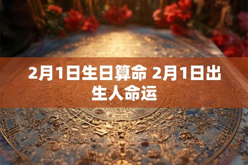 2月1日生日算命 2月1日出生人命运