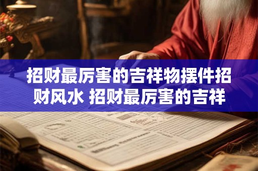 招财最厉害的吉祥物摆件招财风水 招财最厉害的吉祥物摆件
