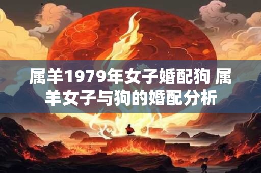 属羊1979年女子婚配狗 属羊女子与狗的婚配分析