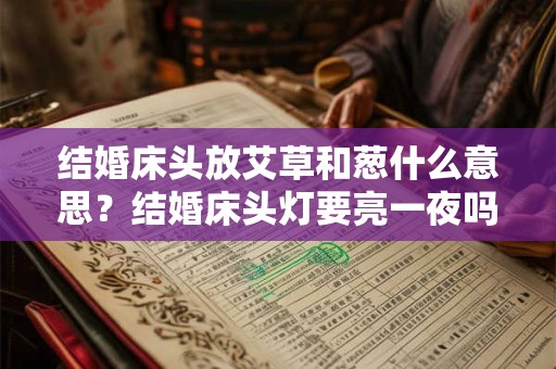 结婚床头放艾草和葱什么意思？结婚床头灯要亮一夜吗？