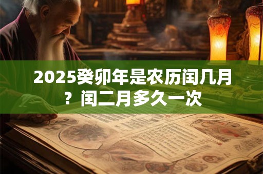 2025癸卯年是农历闰几月？闰二月多久一次