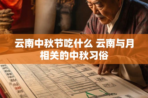 云南中秋节吃什么 云南与月相关的中秋习俗