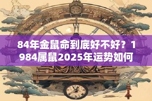 84年金鼠命到底好不好？1984属鼠2025年运势如何？