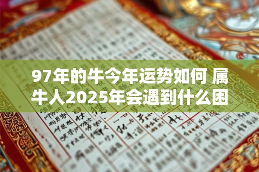 97年的牛今年运势如何 属牛人2025年会遇到什么困难