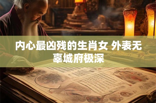 详细阅读:内心最凶残的生肖女 外表无辜城府极深 内心最凶残的生肖女 外表无辜城府极深