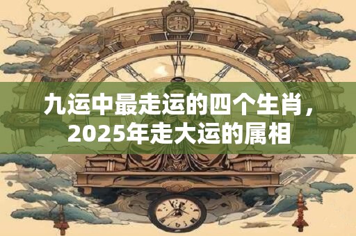 九运中最走运的四个生肖，2025年走大运的属相