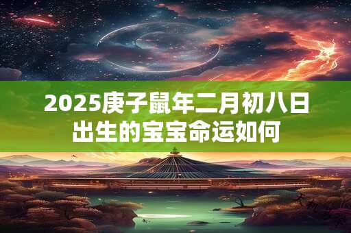 2025庚子鼠年二月初八日出生的宝宝命运如何