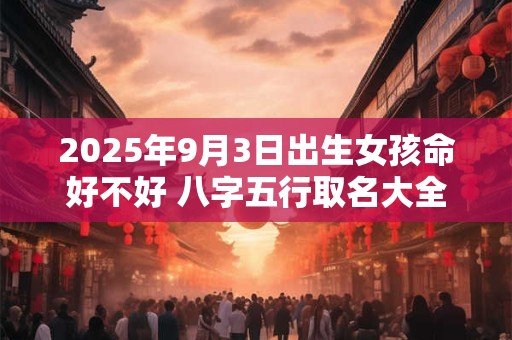 2025年9月3日出生女孩命好不好 八字五行取名大全