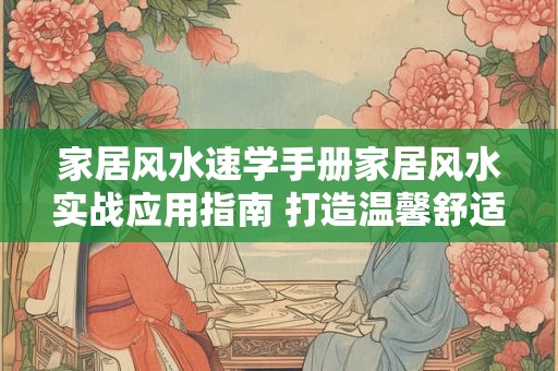 家居风水速学手册家居风水实战应用指南 打造温馨舒适家居！