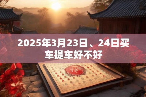 2025年3月23日、24日买车提车好不好