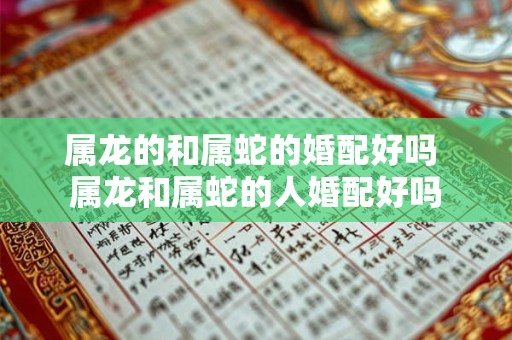 属龙的和属蛇的婚配好吗 属龙和属蛇的人婚配好吗