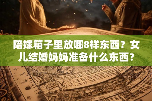 陪嫁箱子里放哪8样东西？女儿结婚妈妈准备什么东西？
