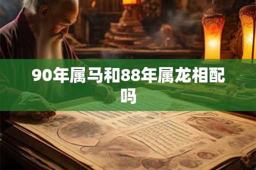 90年属马和88年属龙相配吗