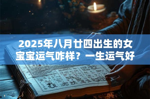 2025年八月廿四出生的女宝宝运气咋样？一生运气好不好