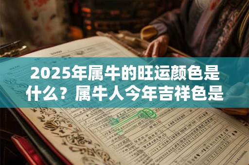 2025年属牛的旺运颜色是什么？属牛人今年吉祥色是哪个