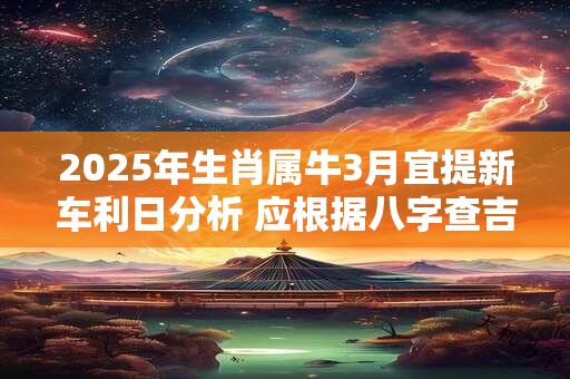 2025年生肖属牛3月宜提新车利日分析 应根据八字查吉日