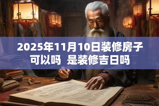 2025年11月10日装修房子可以吗  是装修吉日吗