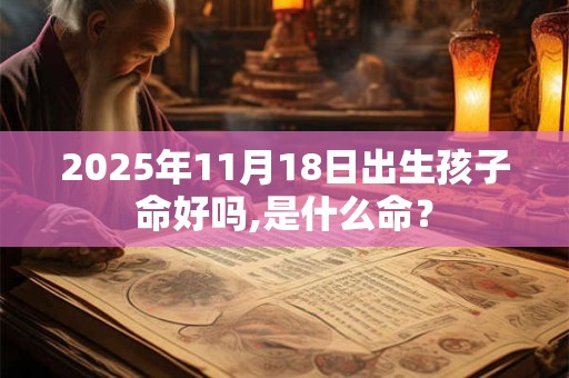 2025年11月18日出生孩子命好吗,是什么命？